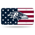 Nfl Football Baltimore Ravens Usa Metal Auto Tag 6" X 12" - Great For Truck/c.... Fixed Price $22.80.