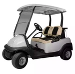 Fairway Golf Cart Neoprene Paneled Seat Cover Khaki & Black. Fixed Price $41.00.