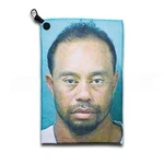 Tiger Woods Mugshot Magnetic Golf Towel. Fixed Price $20.00.