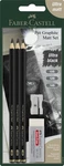 Faber-castell 3 Count Pitt Graphite Matte Tin (pack Of 1), Black. Fixed Price $23.99.