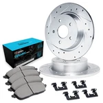 For Honda Pilot 09-15 Brake Kit Eline Series Drilled & Slotted Rear W. Fixed Price $234.52.