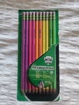 Dixon Ticonderoga Assorted Neon Colors #2 Presharpened 10 Count. Fixed Price $9.99.