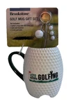 2025 Brookstone Ceramic Mug Gift Set(golf Club Keychain & 3 Mini Balls. Fixed Price $16.00.
