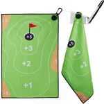 Gbourly Magnetic Golf Towels With Clip, Microfiber Waffle Green Hole In One. Fixed Price $32.99.