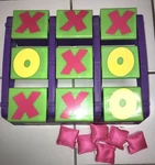 Toss Across Tic-tac-toe Indoor Outdoor 16 Game 2001 3-D No Box. Fixed Price $17.99.