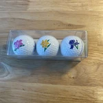 Enjoylife Golf Balls Nib Set Of 3 Special Occasion 1991 Flowers Floral. Fixed Price $10.72.