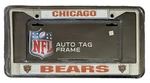 Chicago Bears Nfl License Plate Frame Chrome Metal Tag Holder Rico Industries. Fixed Price $12.71.