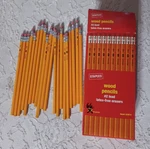 Staples #2 Lead Hb Yellow Wood Pencils Latex-free Erasers 66 Count Open-box. Fixed Price $15.95.