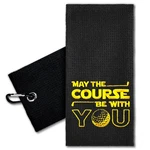 Golf Towel Embroidered May The Course Be With You Clip Black Erhachaijia Funny. Fixed Price $28.99.