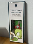 Toilet Time Golf Game Bathroom Mini Putting Green Gag Gift Complete New. Fixed Price $14.00.