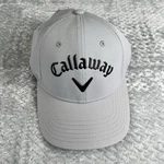 Callaway Golf Hat Gray Black Rubber Logo Strapback Performance Cap Nwot. Fixed Price $24.88.