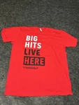Topgolf Big Hits Live Here T-shirt Mens Size Xl Red And Black Used. Fixed Price $22.99.