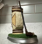 Russ Highland Ridge 20187 Golf Bag & Pencil Holder Office Desk Accessory. Fixed Price $12.00.