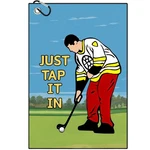 Aikiprety Funny Printed Golf Towel, 40*60CM, Blue- Just Tap It. Fixed Price $16.71.