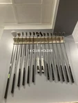 Golf Club Wall Mounted Display Rack Shelf 14 Holder Handcrafted Real Wood. Fixed Price $99.99.