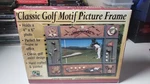 Classic Golf Motif Picture Frame New Dicks Clubhouse Collection Vtg. Fixed Price $14.99.