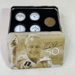 Arnold Palmer 50TH Masters Appearance Callaway Golf Ball Set Coin Collector Tin. Fixed Price $19.99.