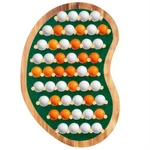 Golf Display Case Wall Mount 49 Balls Green Burlywood ZIS002 Holder Cabinet. Fixed Price $74.99.