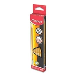 Maped Essentials Yellow Graphite Pencils Pack Of 12 Triangular Design Hb. Fixed Price $7.99.