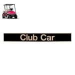 Drive-up Name Plate For Club Precedent Black Gold Decal Golf Cart 15..... Fixed Price $20.14.