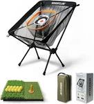 Foldable Golf Chipping Net With Mat & Balls Heavy-duty Backyard Practice. Fixed Price $75.99.