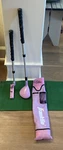 Youth Adjustable Plastic Franklin Golf Club Set Rh With Bag, Balls And Tees. Fixed Price $18.00.