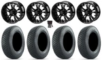 Lsi Warlock 10" Wheels Gloss Black 20" Terra Pro Tires E-z-go & Club Car. Fixed Price $545.36.