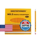Skkstationery 50 Pcs Pre-sharpened Pencils, With Eraser Top, #. Fixed Price $20.67.