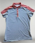 Peter Millar Womens Golf Polo Striped Size Sm. Fixed Price $35.00.