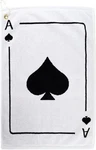 Golf Poker Ace Of Spades Towel. Cotton Sports 16" X 24",. Fixed Price $42.99.