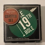 Buxton 19TH Ceramic/cork Coaster Set (4) Hole/golf Balls, Unopened Box. Fixed Price $10.00.