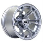 Gtw Spyder 14X7 Golf Cart Wheel Silver Brush (4/4) 3+4 19-352. Fixed Price $134.03.