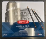 Derwent Graphic Pencils, Metal Tin, 24 Count (34202). Fixed Price $19.75.