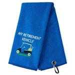 Dyjybmy Retirement Vehicle Funny Golf Towel, Embroidered Towels For G.... Fixed Price $14.03.