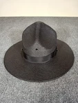 The Lawman Genuine Milan Straw Trooper Officer Hat Made Usa Black 7 3/4. Fixed Price $46.19.