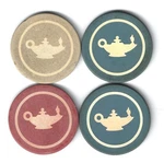Aladdin Specialty Corp. Casino Poker Chips C&s Die Cut Inlaid, Chicago Il 1926. Fixed Price $7.50.