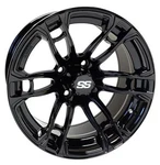 Red Hawk TIR-RX397-B Wheel Gloss Black, 14X7 ET-25 Golf Carts. Fixed Price $95.98.