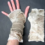 Brown Mummy Gloves Mens Hand Covers Cream Bandage Arm Ghost Zombie Ripped. Fixed Price $24.70.
