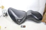 97-99 Harley Softail Heritage Classic Oem Studded Front And Rear Seat Set. Fixed Price $450.00.