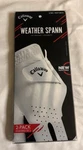 2 Pack Callaway Weather Spann Glove Mens White Right Hand Regular Small. Fixed Price $12.74.