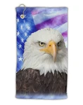 Tooloud Patriotic All American Eagle Over Micro Terry 15" X 22", White. Fixed Price $34.99.