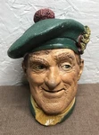 Vintage 1969 Bossons Jock Chalkware Head Wall Plaque Made England Collectible. Fixed Price $19.99.