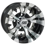 Gtw Vampire Golf Cart Machined/black 12X7 Wheel 3:4 Offset (ET-.25) Each. Fixed Price $86.99.