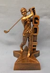 Male Golf Billboard Series Trophy Resin Gift Award Gold Marco RST207. Fixed Price $7.99.