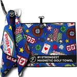 Fore Show Vegas Casino Magnetic Golf Towel - Waffle Microfiber 24" X 16". Fixed Price $21.95.