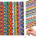 Emoticon Pencils - 36 Pack Fun & Vibrant Writing Tools With Erasers. Fixed Price $13.99.