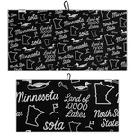 Pin Hunters Minnesota-themed Microfiber Golf Large, Black Edition. Fixed Price $42.99.
