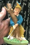 Vtg Enesco Sievers Addicted To Golf Figurine Resin Bird Chipmunk Blue Figure. Fixed Price $17.75.