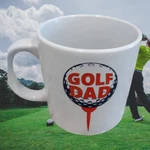 Golf Coffee Deep Mug Oversized Dads Morning Brew Big Handled 2 Cups Volume. Fixed Price $11.20.