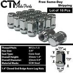 16X Chrome M12X1.5 Cone Seat Acorn Wheel Lug Nuts 3/4 Hex Fit Acura Honda Toyota. Fixed Price $20.89.